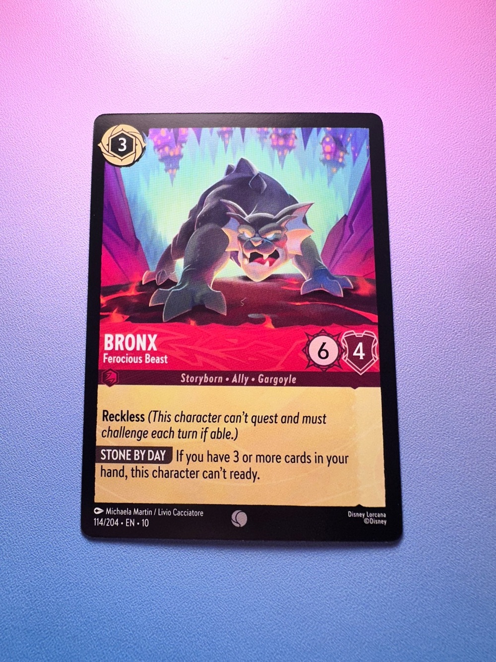 bronx [gargoyles] - 114/204 (common) — lorcana: whispers in the well
